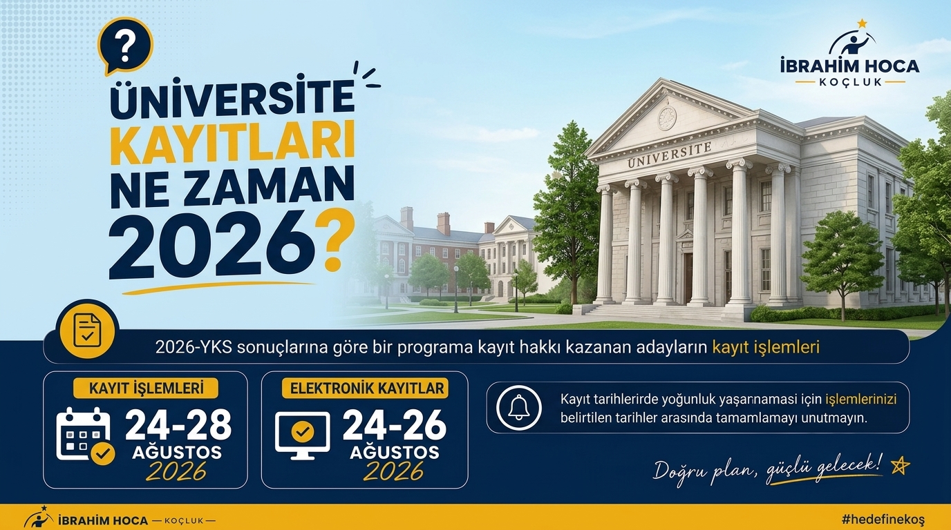 ÜNİVERSİTE KAYITLARI NE ZAMAN 2026?